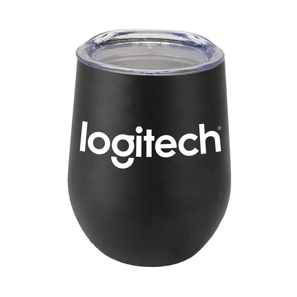 12oz Rubberized Finish Stainless Steel Stemless Wine Glass