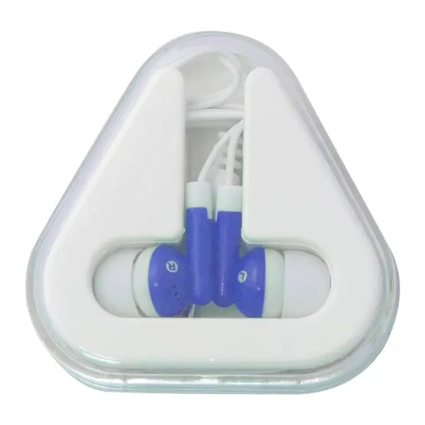 Ear Buds with Triangle Case
