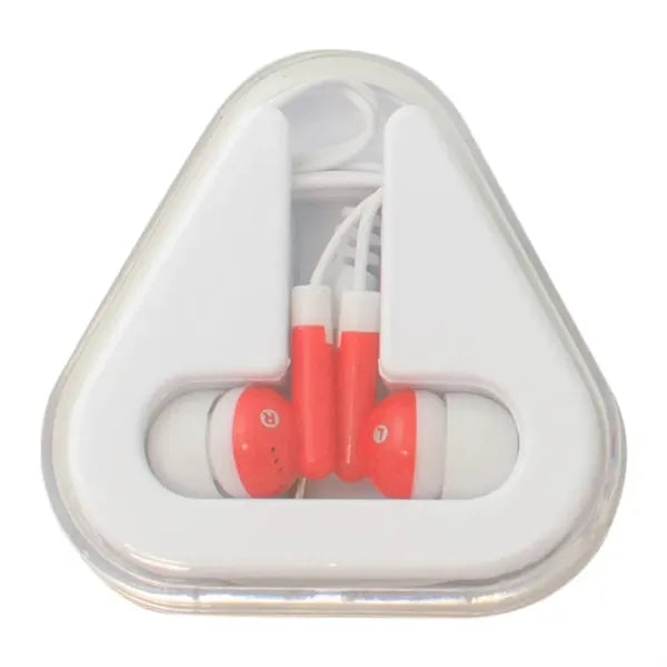 Ear Buds with Triangle Case