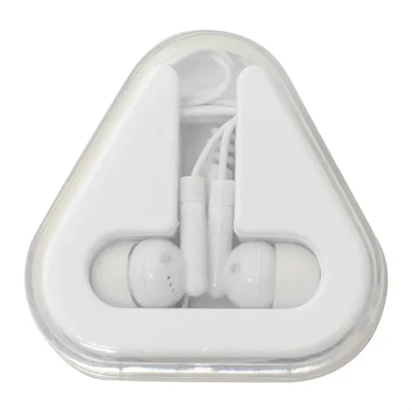 Ear Buds with Triangle Case