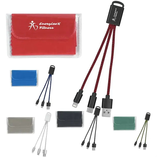 Braided Charging Buddy & Micro Fiber Cloth Set