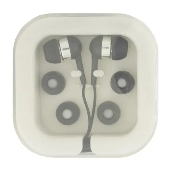 Earbuds In Case W/Extra Ear Cushions