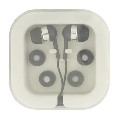 Earbuds In Case W/Extra Ear Cushions