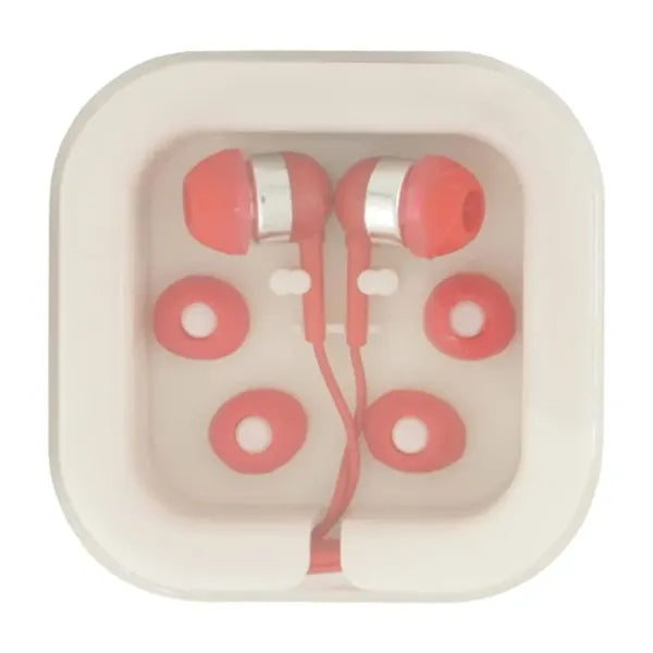 Earbuds In Case W/Extra Ear Cushions