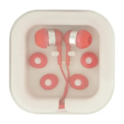 Earbuds In Case W/Extra Ear Cushions
