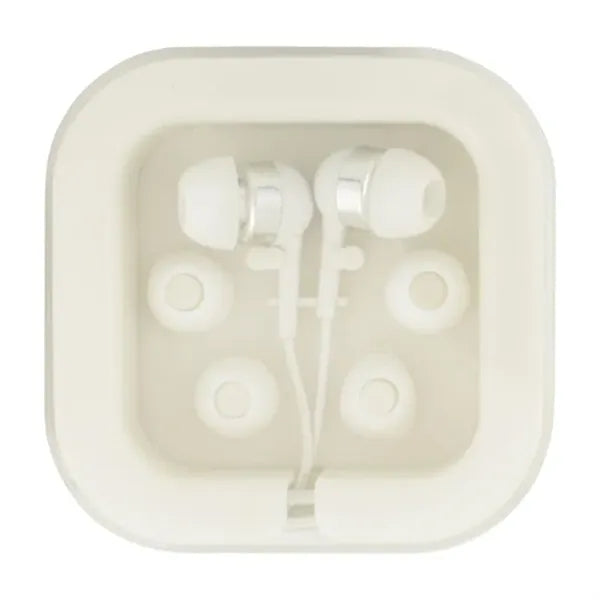 Earbuds In Case W/Extra Ear Cushions