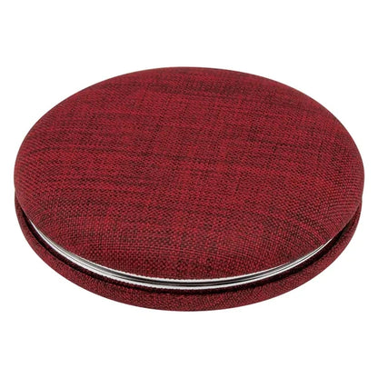 Heathered Circular-Encased Travel Mirror