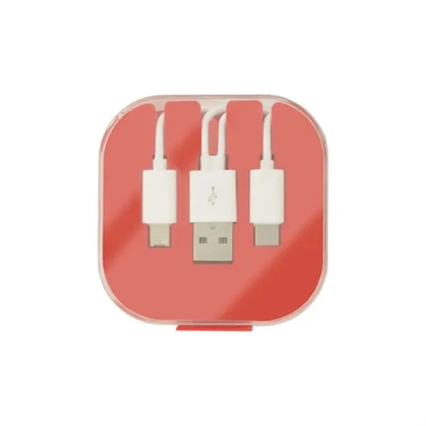 Multi Charging Cables in Case w/ Phone Stand