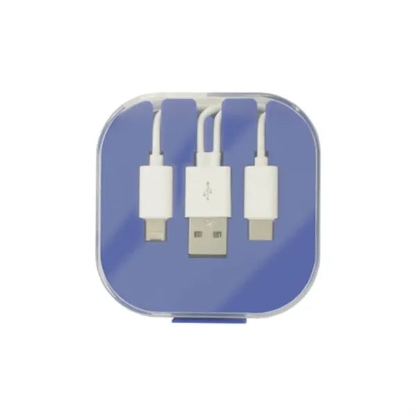 Multi Charging Cables in Case w/ Phone Stand