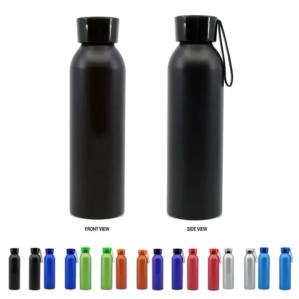 20 oz. Aluminum Bottle with Silicone Carrying Strap