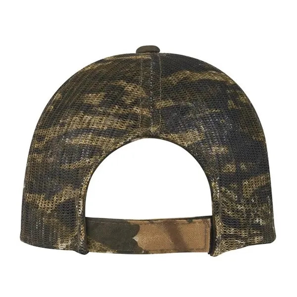 Cotton and Polyester Oak Hunters Cap w/ a Mesh back texture