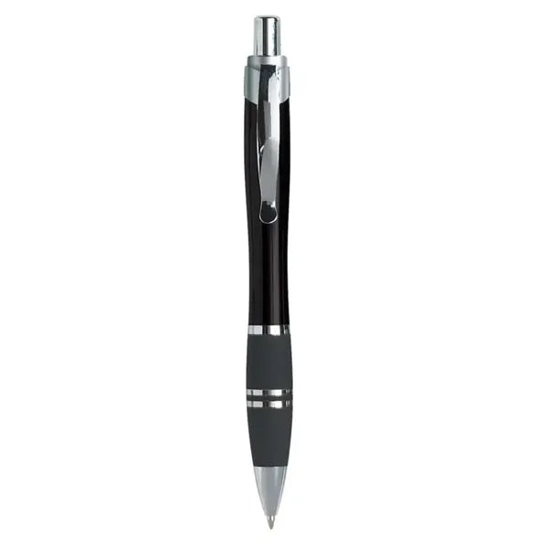 Medium Point Silver Plunger Pen