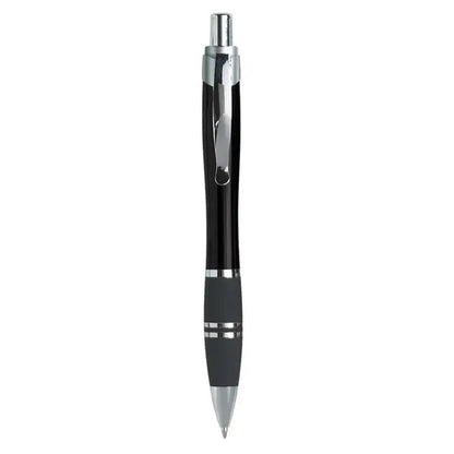Medium Point Silver Plunger Pen