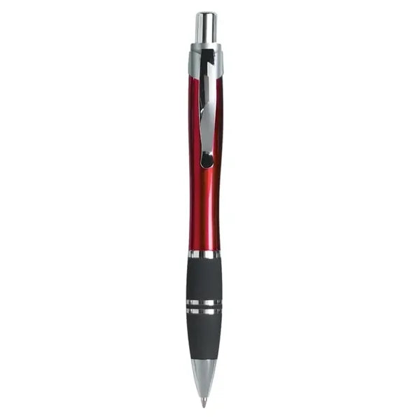 Medium Point Silver Plunger Pen
