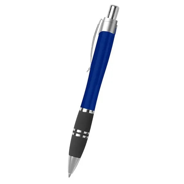 Medium Point Silver Plunger Pen