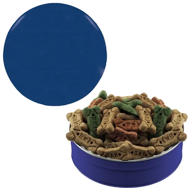 Bone-Shaped Dog Treats in Colored Large Tin
