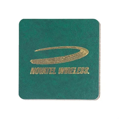 3.5" Square Leatherette Coaster