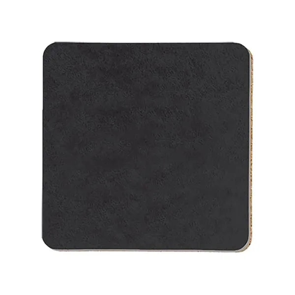 3.5" Square Leatherette Coaster