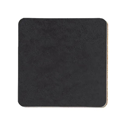 3.5" Square Leatherette Coaster