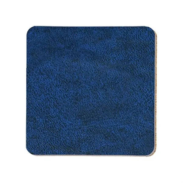 3.5" Square Leatherette Coaster