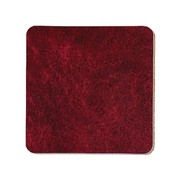 3.5" Square Leatherette Coaster