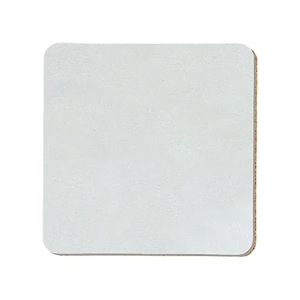 3.5" Square Leatherette Coaster