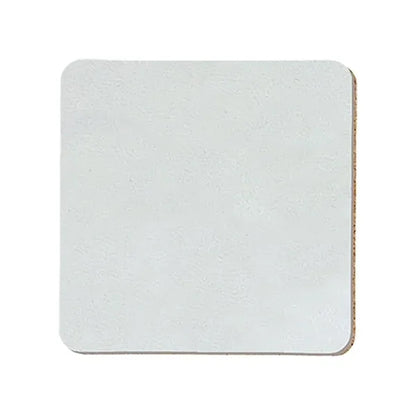 3.5" Square Leatherette Coaster