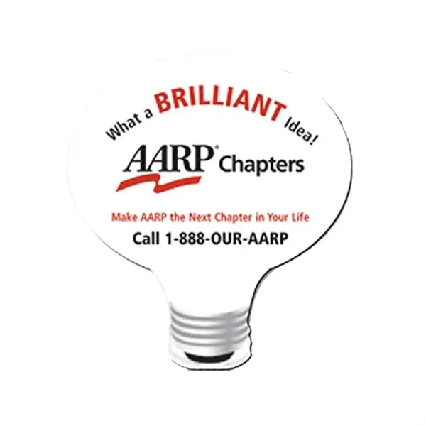 8"X8" Lightbulb Hard Surface Mouse Pad 1/8" Rubber Base