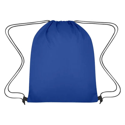 Drawstring Bag with Zippered Front Pockets