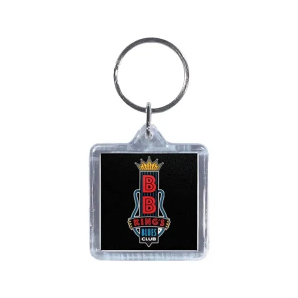 Full Color Square Acrylic Keytag 1 1/2"