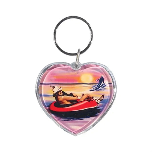 Full Color Heart Shape Acrylic Keytag 1 3/4"