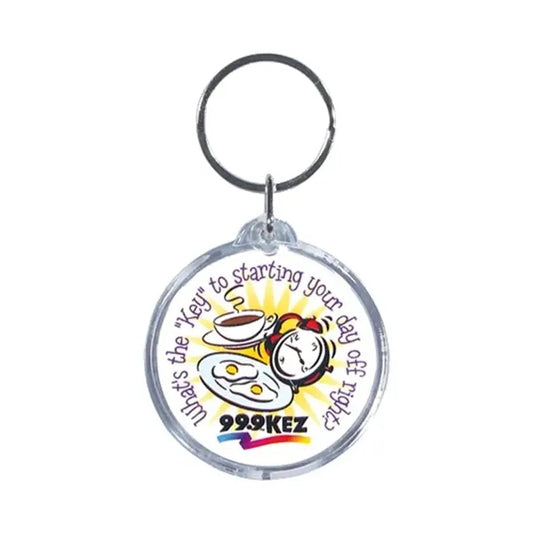 Full Color Round Acrylic Keytag 1 3/4"