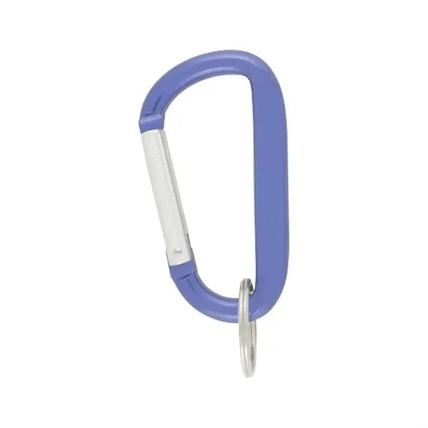 8 Mm Aluminum Carabiner w/Key Ring