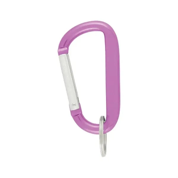 8 Mm Aluminum Carabiner w/Key Ring