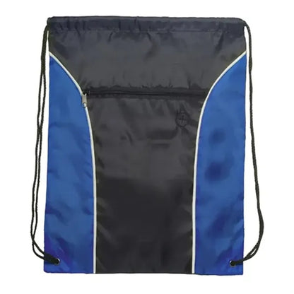 Drawstring Backpack - Two Tone Polyester Drawstring Bags