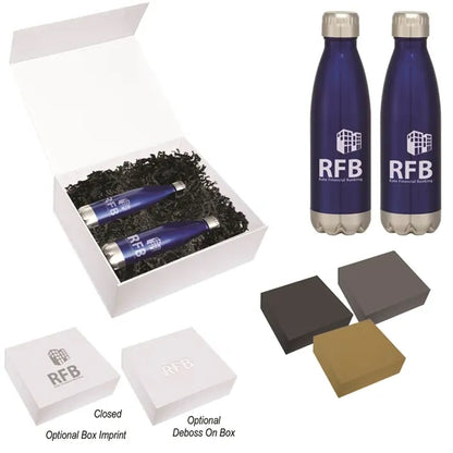 Gift Box with 16 Oz. Stainless Steel Bottles