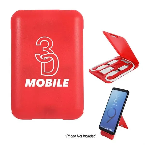 3-In-1 Charging Cable Set And Phone Stand