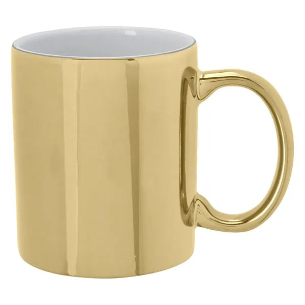 Metallic Colored 12 oz Ceramic Mugs