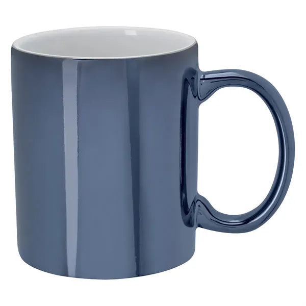 Metallic Colored 12 oz Ceramic Mugs