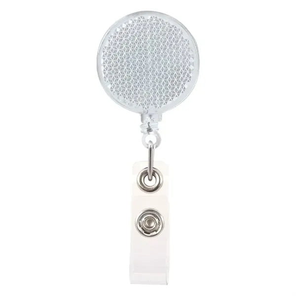 Reflector Retractable Badge Holder