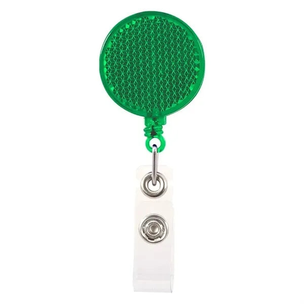 Reflector Retractable Badge Holder