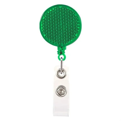 Reflector Retractable Badge Holder