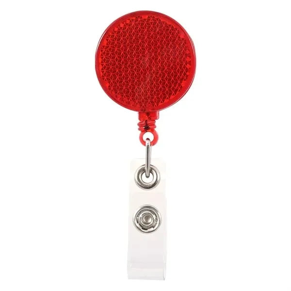 Reflector Retractable Badge Holder