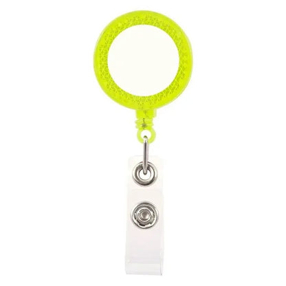 Reflector Retractable Badge Holder