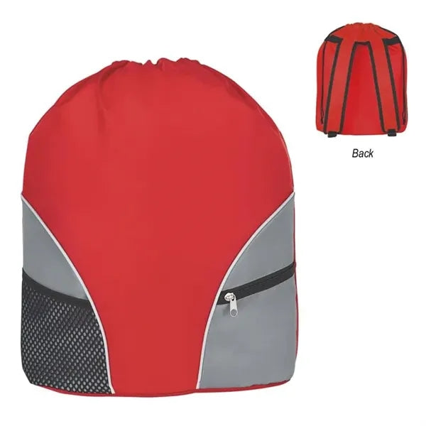 Durable Backpack with Drawstrng Closure