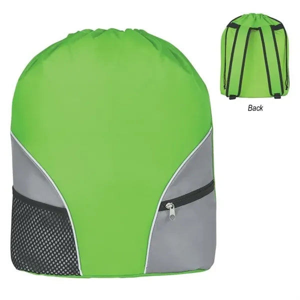 Durable Backpack with Drawstrng Closure