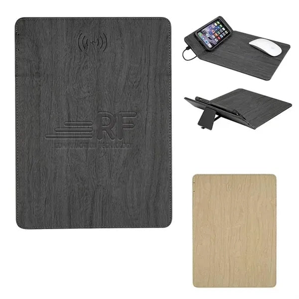 Wood-Designed Wireless Charger Mouse Pad