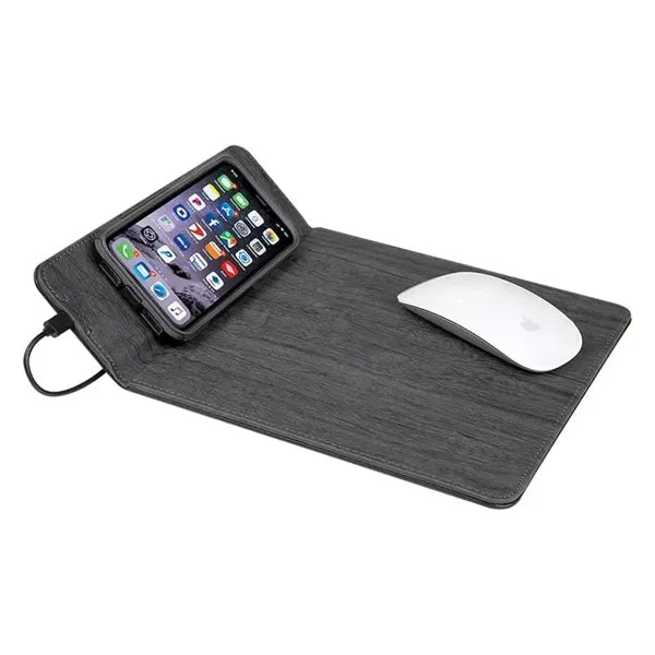 Wood-Designed Wireless Charger Mouse Pad
