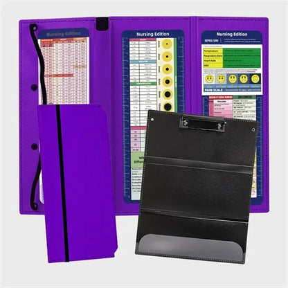 Portable Foldable Nursing Clipboard Pocket Size