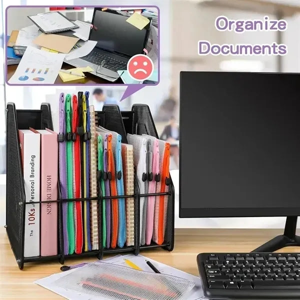 A6 Multi-Color Transparent Zipper Pencil Case